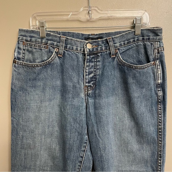 J.Crew Denim Boot Crop Jean In Frayed Hem embellished Womens Size 10 - Picture 3 of 16